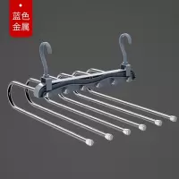多功能伸缩裤架折叠多层魔术裤夹挂裤子衣架衣柜收纳卧室家用 三维工匠