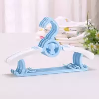 儿童衣架婴儿晾衣架子家用多功能塑料伸缩小孩挂衣架宝宝衣撑 三维工匠