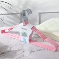 加粗衣架子浸塑料成人防滑晾挂钩衣挂家用无痕衣服撑晒衣架批发衣架 三维工匠