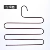 多功能裤架省空间收纳房挂裤子专用魔术衣架5层多层s型不锈钢衣架 三维工匠