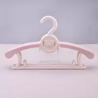 家用儿童衣架撑宝宝晾衣架婴儿小孩子儿凉衣服架伸缩塑料防滑衣架 三维工匠