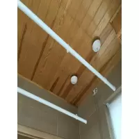 阳台升降晾衣架白色晾衣架手摇升降晒衣架瓷白晾衣杆非不锈钢杆衣架 三维工匠 白色配件2.7米双杆[提供安装]