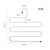 多功能裤夹多层魔术裤挂S型金属裤架衣架衣柜收纳裤挂晾晒架衣架 三维工匠