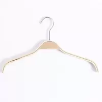 [10只装]实木防滑衣架挂衣架衣柜木质衣服撑家用成人木头衣架衣架 三维工匠