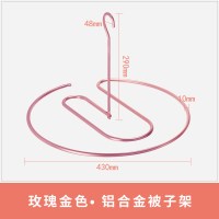 不锈钢晒被子床单旋转晾衣架圆形阳台晾被套螺旋式晒衣架衣架 三维工匠