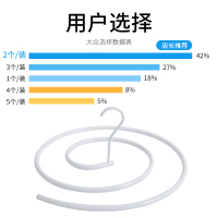 晒被子螺旋旋转衣架晾床单圆形大号飘窗凉被套罩可晒阳台窗外衣架 三维工匠