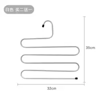 裤架多功能家用S型家用挂裤子衣架衣架收纳裤挂架子柜内裤夹衣架 三维工匠