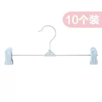 10个装 防滑塑料衣架裤架裤夹子裙夹内衣架裤夹晾晒衣挂服装店架衣架 三维工匠