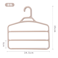 多功能裤架宿舍折叠学生S形挂裤子专用衣架多层无痕衣柜收纳晾晒架 三维工匠 白色[买2送1] 1