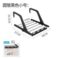 三维工匠窗外晾衣架窗台晒鞋架阳台晾晒暖气片挂架不锈钢小型折叠晒衣架晾晒 加粗黑色方管中号55*37cm免安装送1个袜夹4