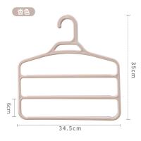 大学生宿舍用折叠裤架多层多功能移动裤挂S型裤子收纳挂衣架晾晒架 三维工匠 杏色 1