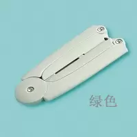 旅行衣架便携式伸缩可折叠衣挂出差旅游晒袜子内衣夹子晾衣架晾晒架 三维工匠 B款浅绿色 3个