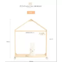 童装店服装展示架小房子落地衣架ins童装店铺陈列货架儿童服装架晾晒架 三维工匠 小号140衣架豪华轮(偏矮小孩自用)