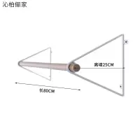 服装店展示架上墙童装货架男女装铁艺壁挂式衣架陈列侧挂正挂组合晾晒架 三维工匠 定做尺寸 官方标配