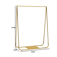服装店展示架落地式组合金色衣架男女货架陈列架童装衣服挂衣架子晾晒架 三维工匠 长150宽40高170 官方标配