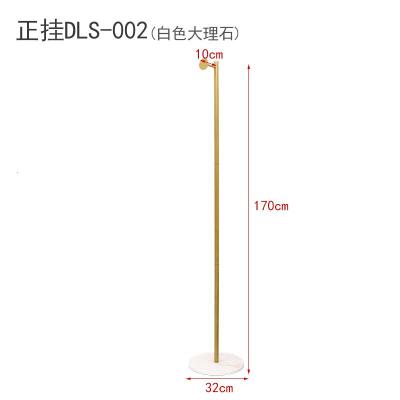北欧简约服装店正挂衣架落地陈列展示衣架女装店橱窗展示架衣服架晾晒架 三维工匠 正挂DLS-002(金配白)