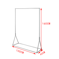 服装店衣架落地银色ins货架展示架 网红女装店简约轻奢风衣服架子晾晒架 三维工匠 纳米银150*40*160 官方标配