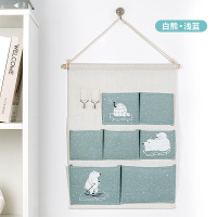 储物袋子后收纳小布袋壁挂式宿舍手机挂墙多层挂袋寝室收纳袋 三维工匠收纳盒