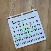 防水帆布 幼儿园晨检卡袋 晨检插卡袋 健康卡展示袋 晨检卡片收纳收纳袋 三维工匠