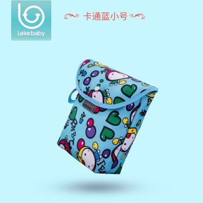 乐刻尿布包婴儿床宝宝床头挂袋纸尿裤收纳袋便携式外出尿不湿袋子收纳袋 三维工匠