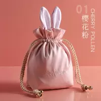 抽绳网红化妆包女ins可爱超火化妆品收纳便携大容量旅行洗漱布袋收纳袋 三维工匠