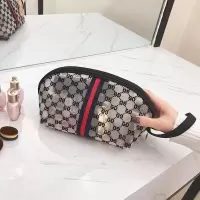 网红化妆包袋韩国小号便携网纱少女心大容量简约随身化妆品收纳包收纳袋 三维工匠