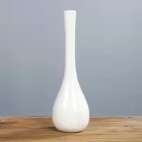 白瓷玉净瓶观音瓶小号插花长颈青瓷陶瓷摆件供佛禅意净水花瓶佛前 三维工匠 观音瓶-青瓷