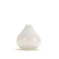 禅意德化白瓷小花器 陶瓷水培花器茶席家居摆件干花小花瓶 三维工匠 纳福瓶