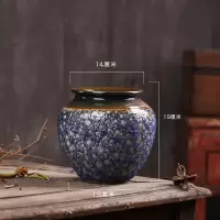 粗陶花瓶客厅陶瓷摆件中式玄关花器日式禅意工艺品做旧陶罐新中式 三维工匠 [复古泡泡釉Y]大号