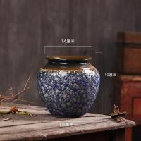 粗陶花瓶客厅陶瓷摆件中式玄关花器日式禅意工艺品做旧陶罐新中式 三维工匠 [复古泡泡釉Y]小号