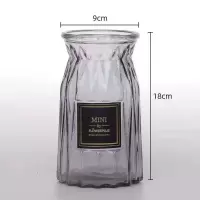 玻璃陶瓷花瓶简约创意摆件客厅欧式透明灰色插花鲜花干花 三维工匠 白色陶瓷花瓶