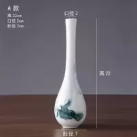 小花瓶摆件小号客厅创意插花可爱小口窄口景德镇陶瓷干花鲜花水养 三维工匠 1