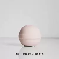 莫兰迪色陶瓷花瓶北欧风格磨砂创意小花瓶客厅插花干花装饰品摆件 三维工匠 藏青色