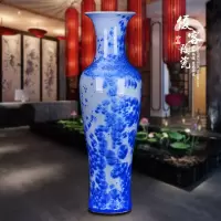 三维工匠陶瓷器 结晶釉落地大花瓶礼品现代家居客厅工艺品装饰摆件 三 C款1.2米实际110cm—113cm破损包赔、送底