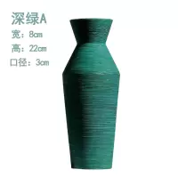 莫兰迪色系北欧风格创意ins陶瓷干花花瓶客厅插花现代简约摆件 三维工匠 莫兰迪白色A
