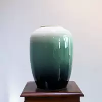 新中式陶瓷花瓶摆件现代轻奢北欧家居客厅插花餐桌玄关电视柜装饰 三维工匠 幽若花瓶+跳舞兰+轻奢鹿一对
