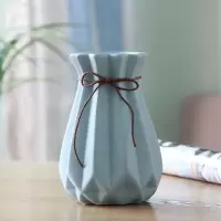 清新北欧ins陶瓷干花花瓶家居装饰品插花客厅酒柜创意摆件电视柜 三维工匠 大号粉色