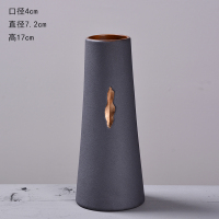 现代简约陶瓷插花花瓶创意客厅电视柜干花器中国风家居装饰品摆件 三维工匠 缮瓷花器{手绘}款三 中等