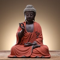如来佛陶瓷佛像居家客厅中式大日如来释迦摩尼阿弥陀佛供奉摆件 三维工匠