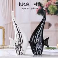 软装摆件艺术创意家居现代简约陶瓷玄关客厅电视柜酒柜工艺装饰品 三维工匠