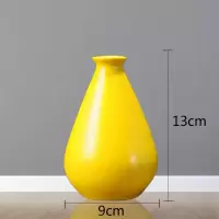 小清新陶瓷花瓶家居装饰品简约假花干花花器客厅餐桌摆件玫瑰花插 三维工匠 (光滑)H款三件套+花
