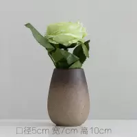 禅意日式陶瓷小花瓶小清新创意家居餐桌装饰品水培摆件迷你简约 三维工匠 FG粗陶09