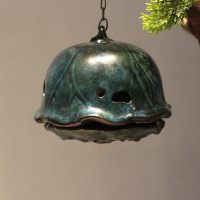 新中式风化木根迎客松盆景 陶瓷花盆禅意摆件 倒流香软装博古架 三维工匠 精品横向迎客松HDA249