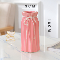 陶瓷花瓶小清新水培满天星干花鲜花简约白色现代客厅家具装饰摆件 三维工匠 大号漂流瓶白色