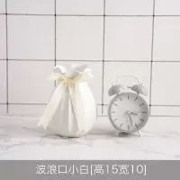 简约陶瓷小花瓶蝴蝶结小清新干花花瓶客厅插花创意摆件家居装饰品 三维工匠 波浪口大蓝