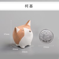 狗狗陶瓷小摆件ins风创意可爱少女心杂货店桌面装饰品生日男 三维工匠 萌宠-狗粮盆