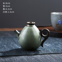 小茶壶花器水培小花瓶陶瓷创意简约中式家居装饰客厅电视柜摆件 三维工匠 MY3124小花器 小