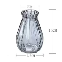 陶瓷玻璃花瓶摆件客厅插花家居饰品满天星干花花束手提花篮藤编 三维工匠 时尚花瓶 中等