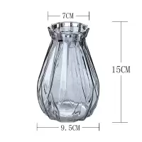 陶瓷玻璃花瓶摆件客厅插花家居饰品满天星干花花束手提花篮藤编 三维工匠 梯形花篮 中等