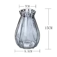 陶瓷玻璃花瓶摆件客厅插花家居饰品满天星干花花束手提花篮藤编 三维工匠 细腰花篮 中等